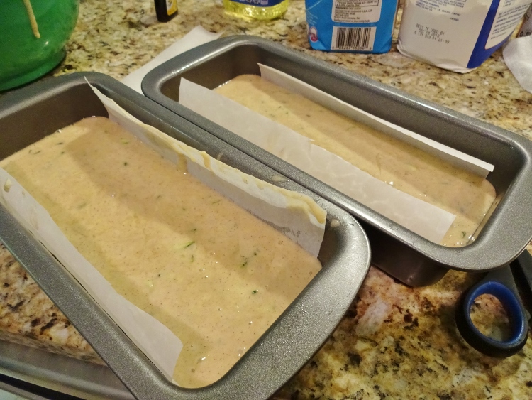 lining baking tins with parchment makes for easy cleanup later!
